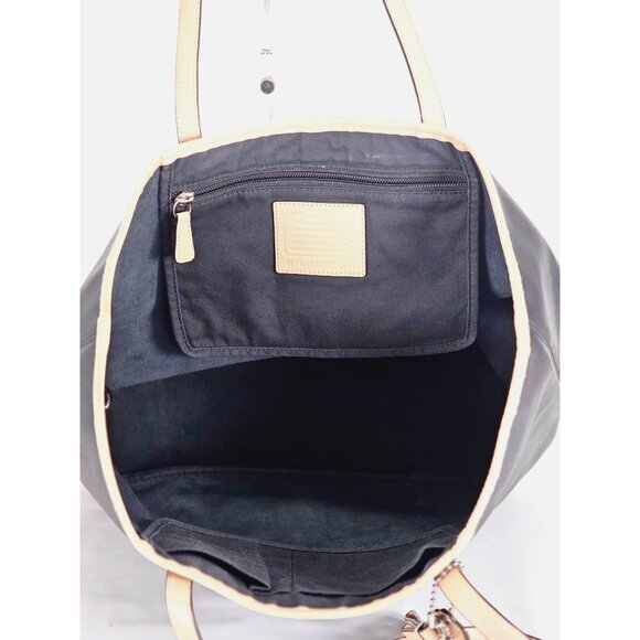 Coach Women's Black Saffiano Leather City Metro Park Tote Bag Sz L 2175 - Picture 14 of 15